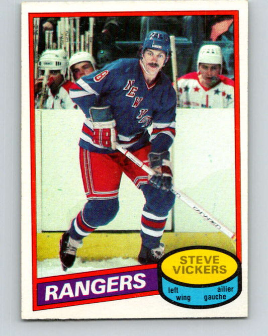 1980-81 O-Pee-Chee #23 Steve Vickers  New York Rangers  V37229
