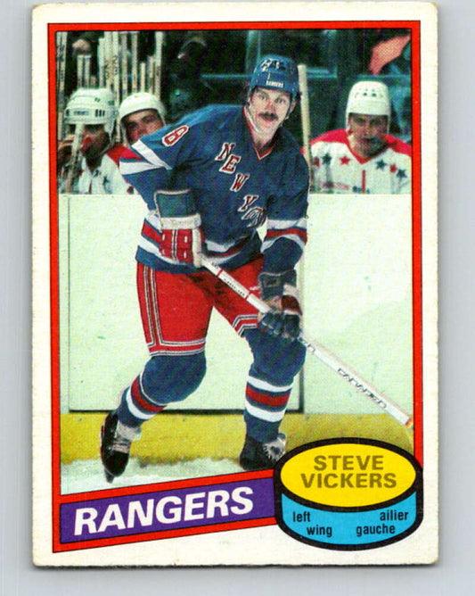 1980-81 O-Pee-Chee #23 Steve Vickers  New York Rangers  V37230