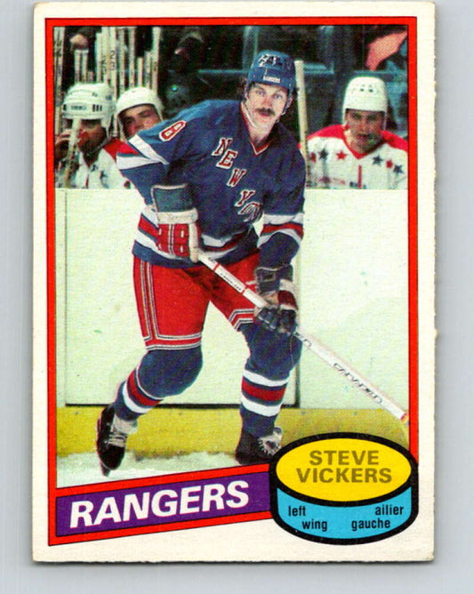 1980-81 O-Pee-Chee #23 Steve Vickers  New York Rangers  V37231