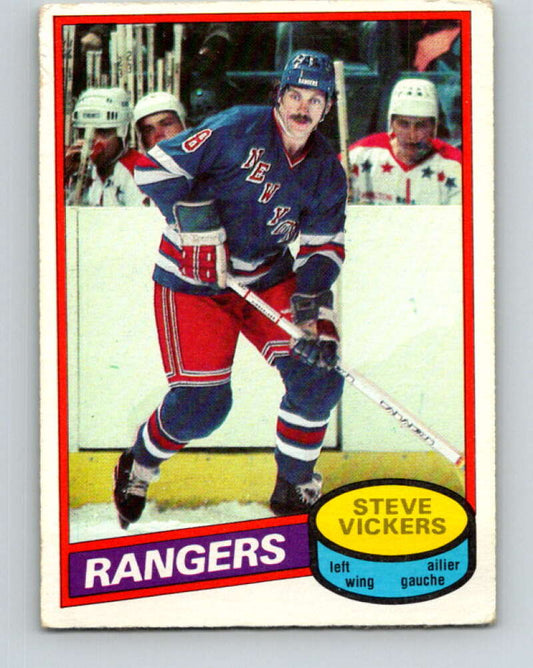 1980-81 O-Pee-Chee #23 Steve Vickers  New York Rangers  V37233