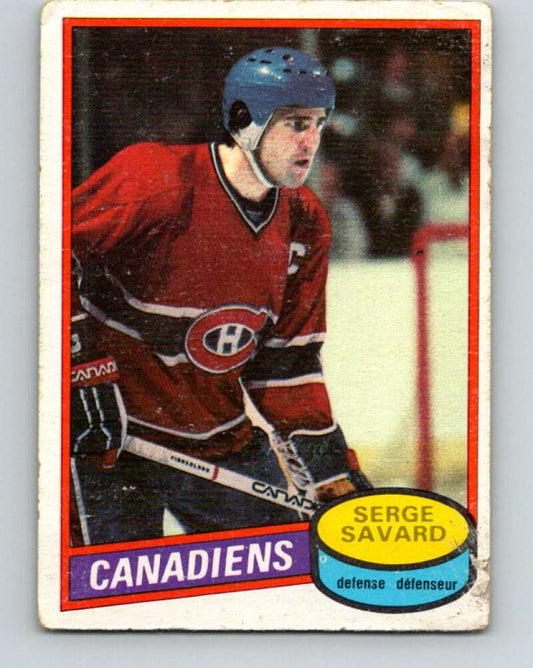 1980-81 O-Pee-Chee #26 Serge Savard  Montreal Canadiens  V37247