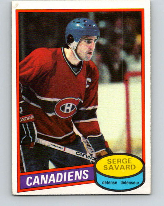 1980-81 O-Pee-Chee #26 Serge Savard  Montreal Canadiens  V37252