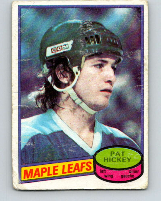 1980-81 O-Pee-Chee #28 Pat Hickey  Toronto Maple Leafs  V37269