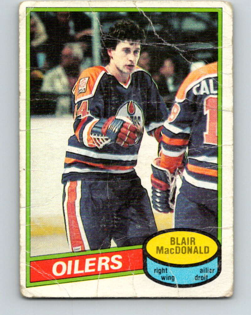 1980-81 O-Pee-Chee #32 Blair MacDonald  Edmonton Oilers  V37301