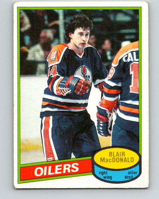 1980-81 O-Pee-Chee #32 Blair MacDonald  Edmonton Oilers  V37305