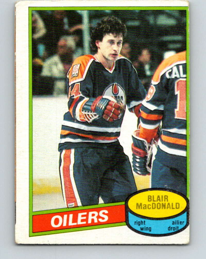 1980-81 O-Pee-Chee #32 Blair MacDonald  Edmonton Oilers  V37306