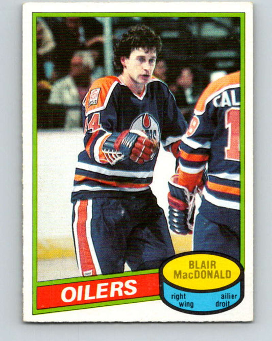 1980-81 O-Pee-Chee #32 Blair MacDonald  Edmonton Oilers  V37307