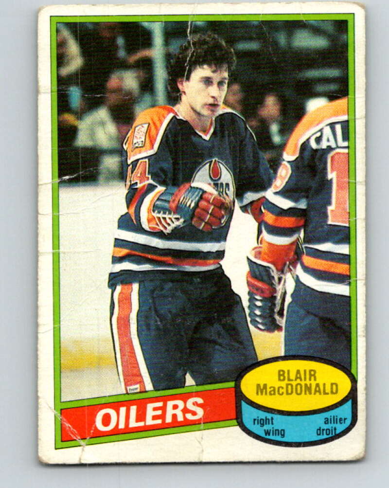 1980-81 O-Pee-Chee #32 Blair MacDonald  Edmonton Oilers  V37308