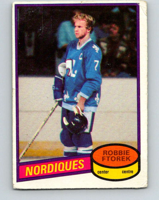 1980-81 O-Pee-Chee #35 Robbie Ftorek  Quebec Nordiques  V37335