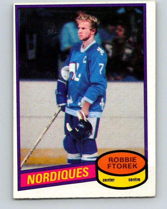 1980-81 O-Pee-Chee #35 Robbie Ftorek  Quebec Nordiques  V37336