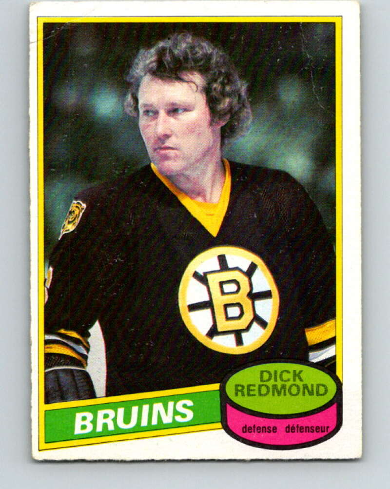 1980-81 O-Pee-Chee #36 Dick Redmond  Boston Bruins  V37342