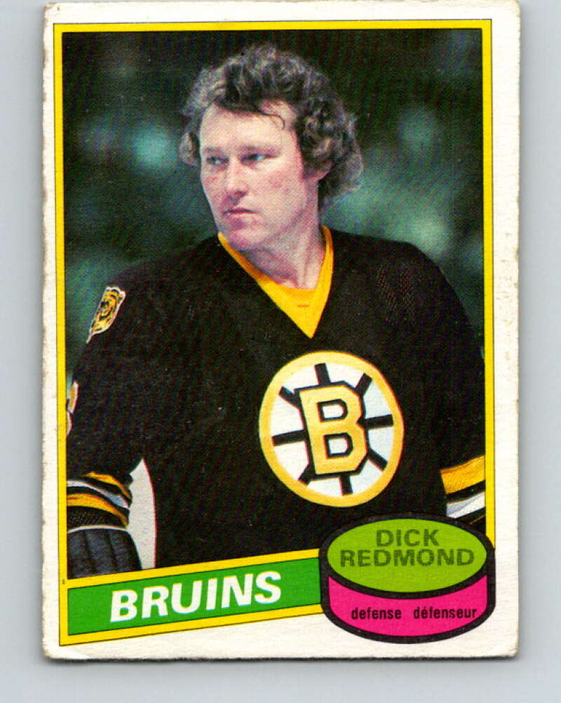 1980-81 O-Pee-Chee #36 Dick Redmond  Boston Bruins  V37345