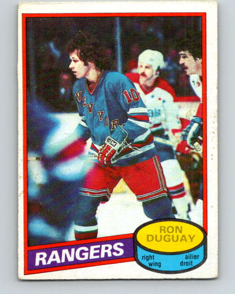 1980-81 O-Pee-Chee #37 Ron Duguay  New York Rangers  V37348