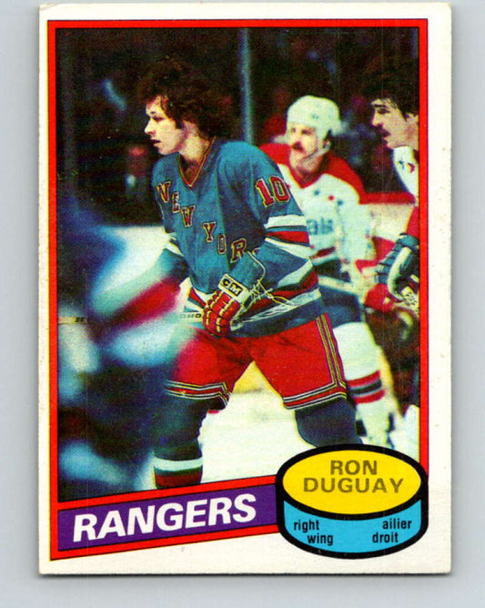 1980-81 O-Pee-Chee #37 Ron Duguay  New York Rangers  V37349