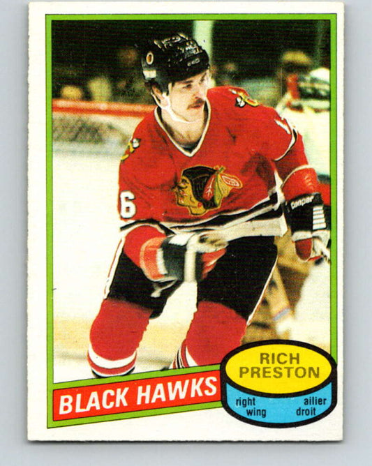 1980-81 O-Pee-Chee #41 Rich Preston  Chicago Blackhawks  V37379