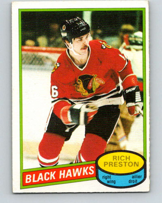 1980-81 O-Pee-Chee #41 Rich Preston  Chicago Blackhawks  V37380