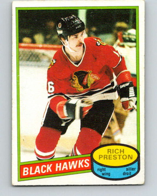 1980-81 O-Pee-Chee #41 Rich Preston  Chicago Blackhawks  V37383