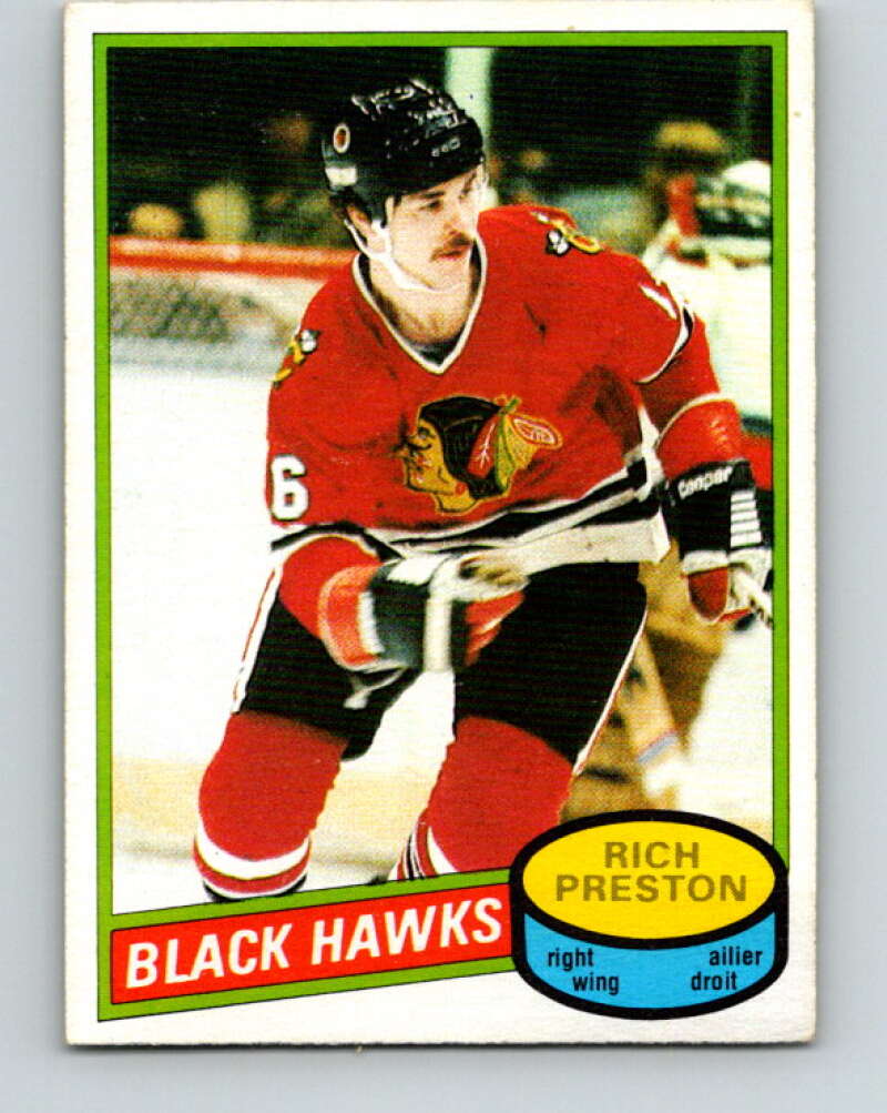 1980-81 O-Pee-Chee #41 Rich Preston  Chicago Blackhawks  V37386