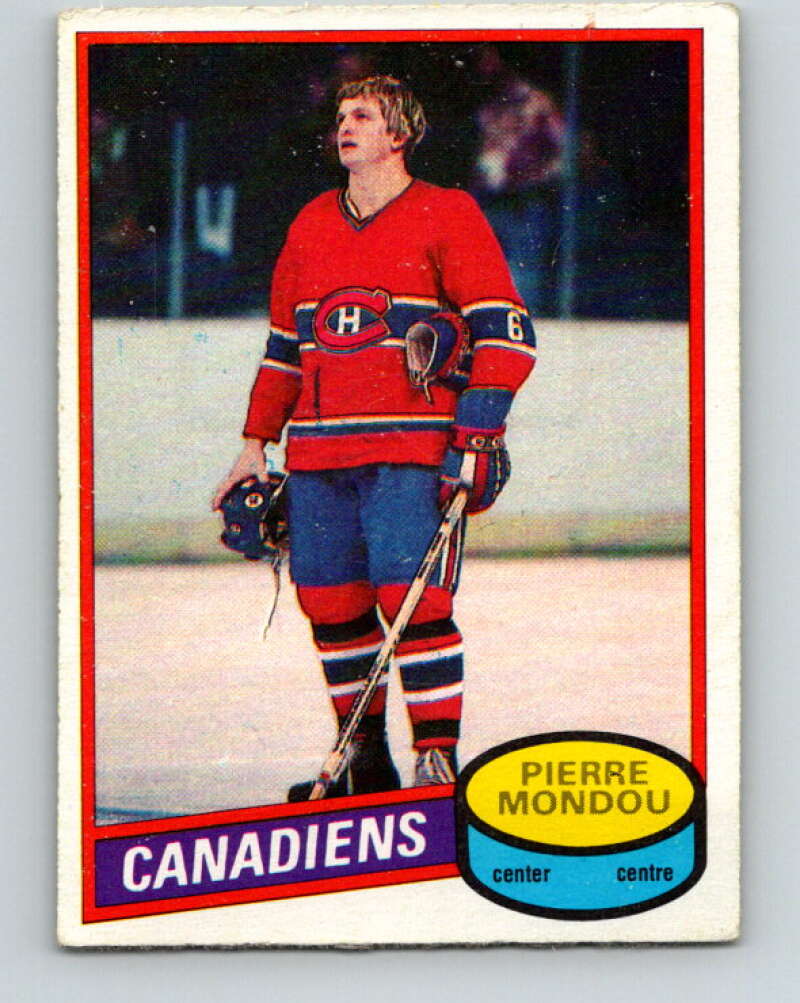 1980-81 O-Pee-Chee #42 Pierre Mondou  Montreal Canadiens  V37387