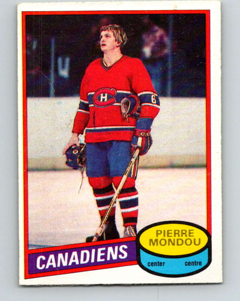 1980-81 O-Pee-Chee #42 Pierre Mondou  Montreal Canadiens  V37391