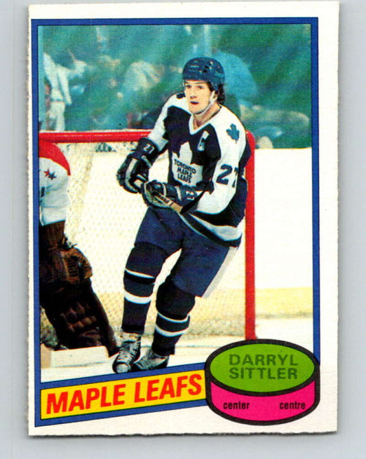 1980-81 O-Pee-Chee #50 Darryl Sittler  Toronto Maple Leafs  V37483