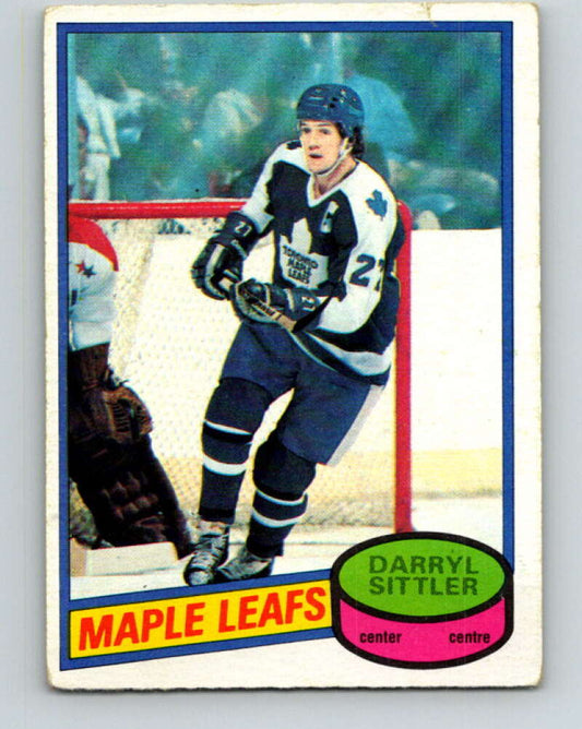 1980-81 O-Pee-Chee #50 Darryl Sittler  Toronto Maple Leafs  V37489