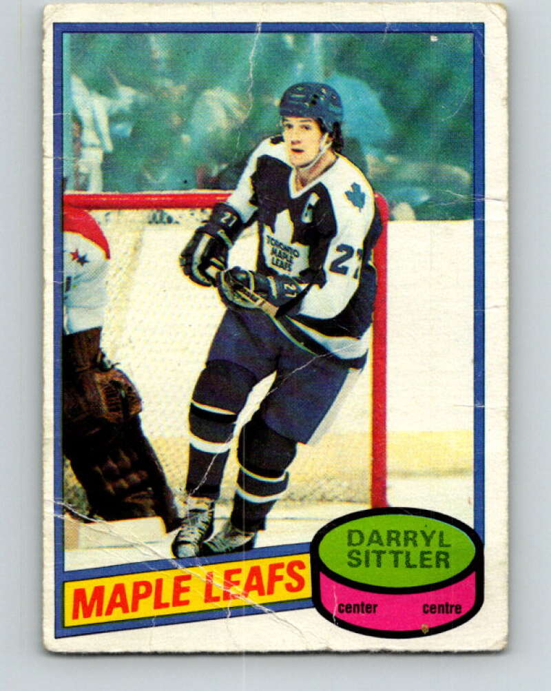 1980-81 O-Pee-Chee #50 Darryl Sittler  Toronto Maple Leafs  V37491