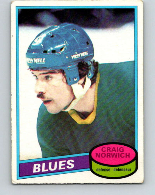 1980-81 O-Pee-Chee #53 Craig Norwich  RC Rookie St. Louis Blues  V37511