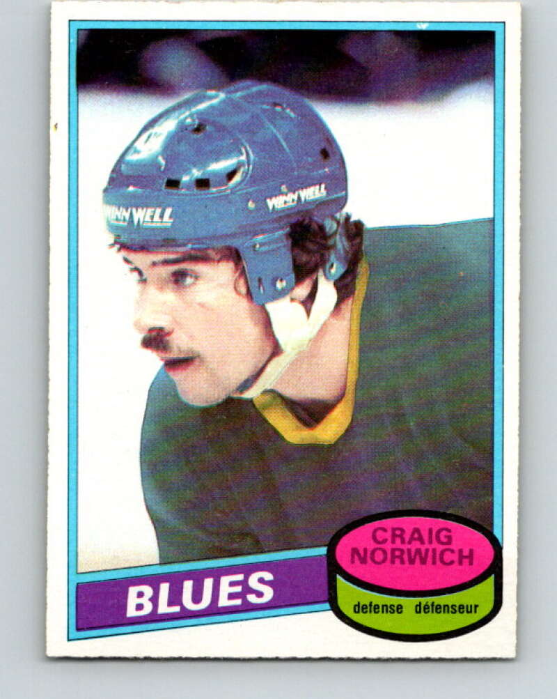 1980-81 O-Pee-Chee #53 Craig Norwich  RC Rookie St. Louis Blues  V37512