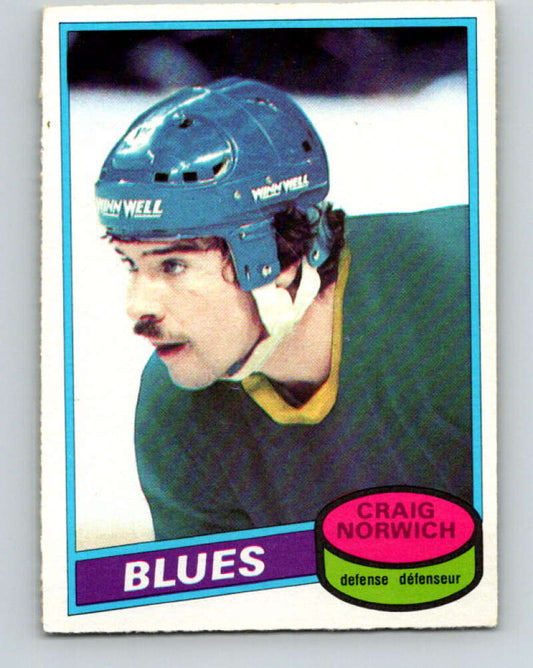 1980-81 O-Pee-Chee #53 Craig Norwich  RC Rookie St. Louis Blues  V37513