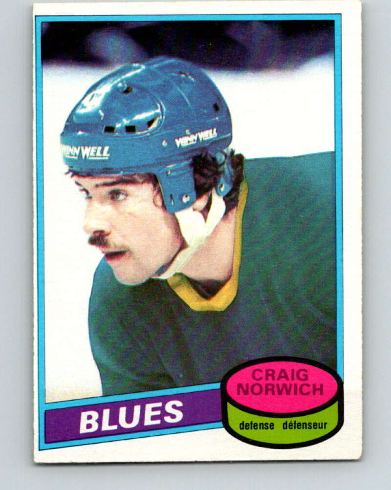 1980-81 O-Pee-Chee #53 Craig Norwich  RC Rookie St. Louis Blues  V37516