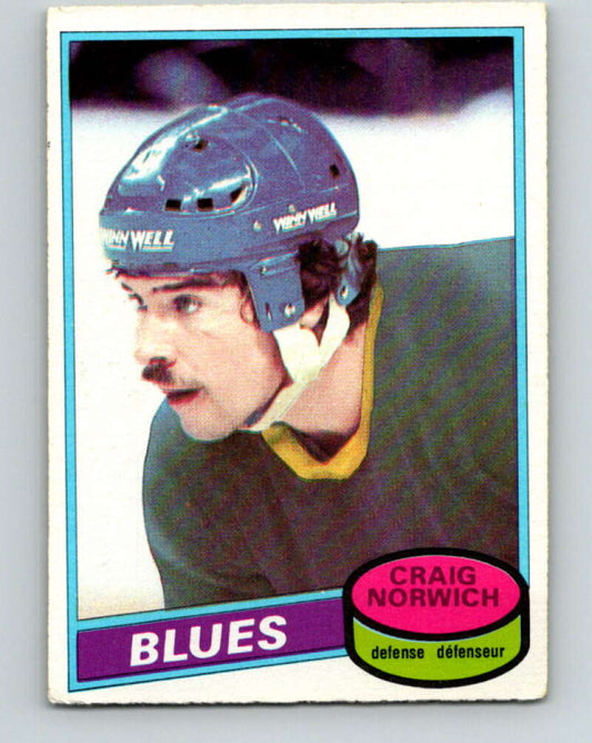 1980-81 O-Pee-Chee #53 Craig Norwich  RC Rookie St. Louis Blues  V37519