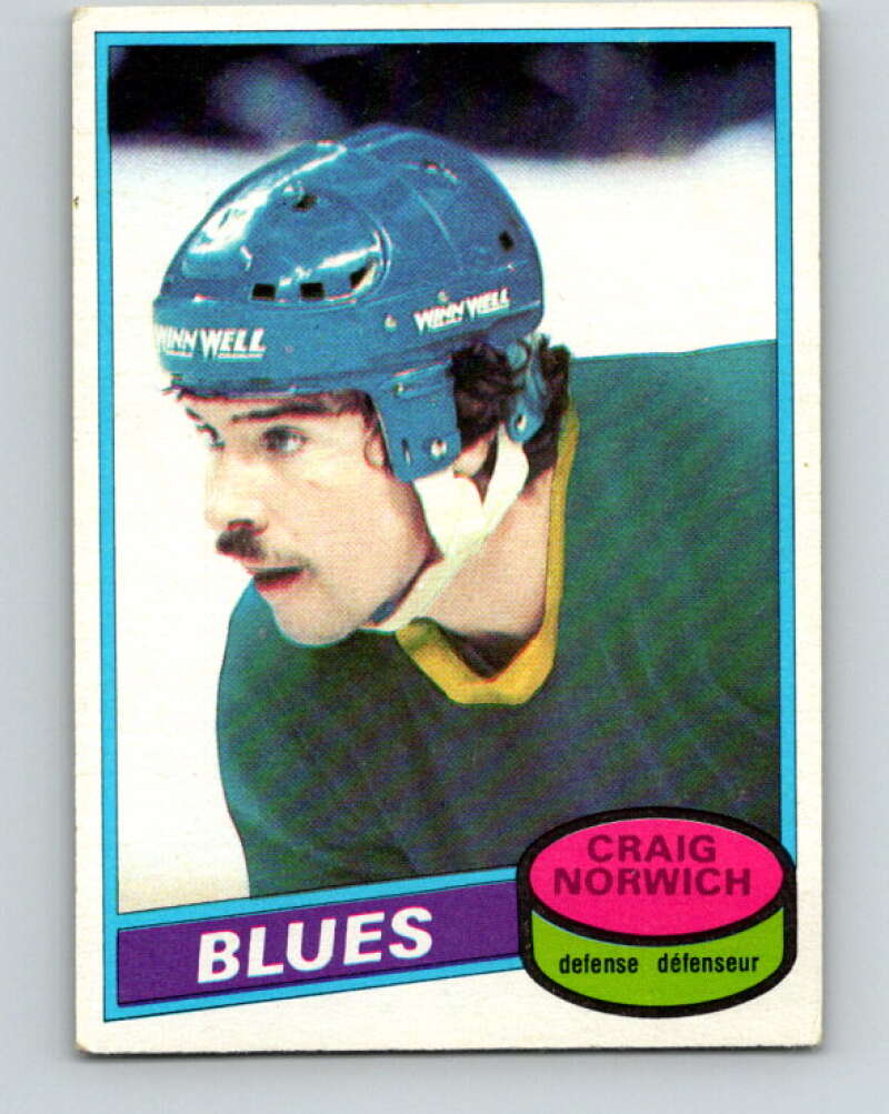 1980-81 O-Pee-Chee #53 Craig Norwich  RC Rookie St. Louis Blues  V37521