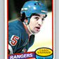 1980-81 O-Pee-Chee #57 Carol Vadnais  New York Rangers  V37562