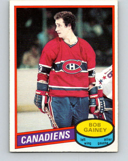 1980-81 O-Pee-Chee #58 Bob Gainey  Montreal Canadiens  V37572