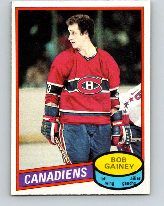 1980-81 O-Pee-Chee #58 Bob Gainey  Montreal Canadiens  V37573