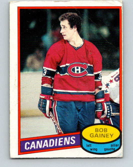 1980-81 O-Pee-Chee #58 Bob Gainey  Montreal Canadiens  V37574