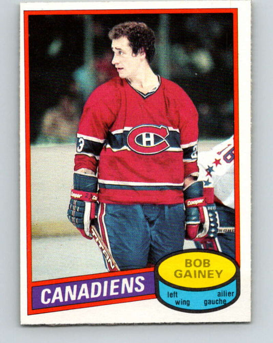 1980-81 O-Pee-Chee #58 Bob Gainey  Montreal Canadiens  V37577