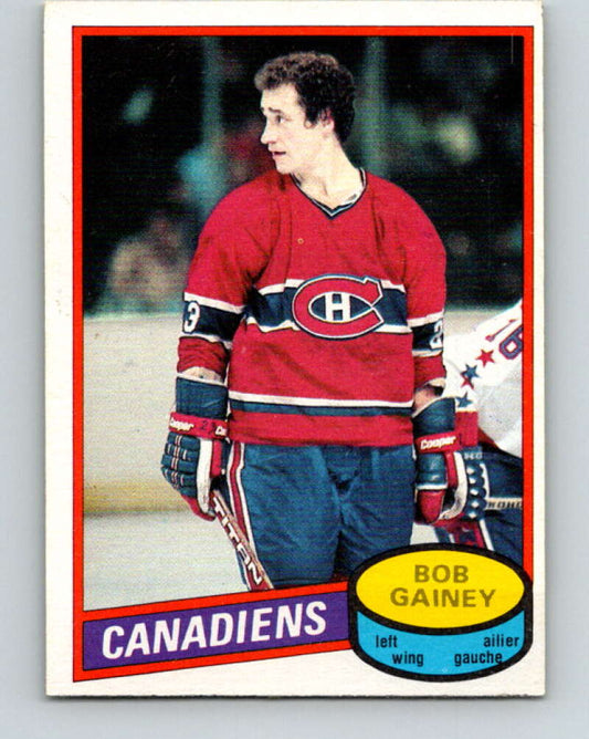 1980-81 O-Pee-Chee #58 Bob Gainey  Montreal Canadiens  V37581