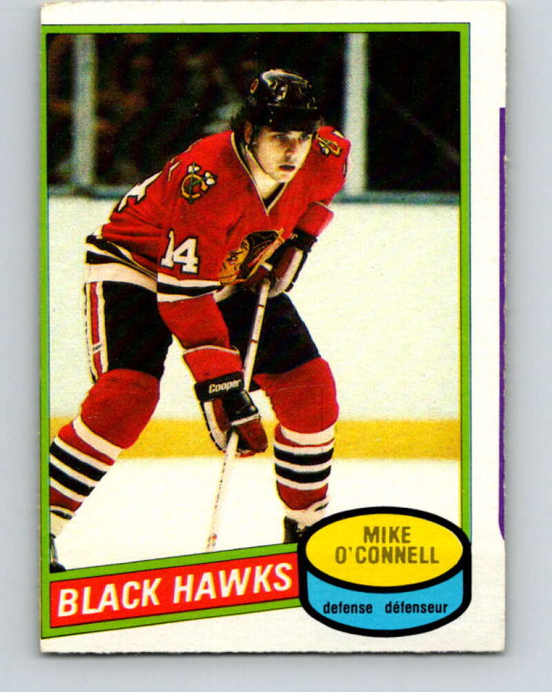 1980-81 O-Pee-Chee #61 Mike O'Connell  RC Rookie Chicago Blackhawks  V37596