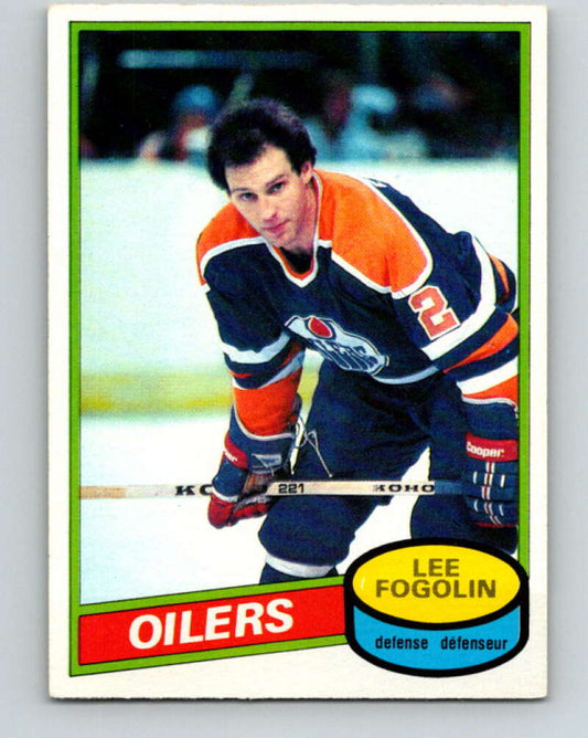 1980-81 O-Pee-Chee #63 Lee Fogolin  Edmonton Oilers  V37615