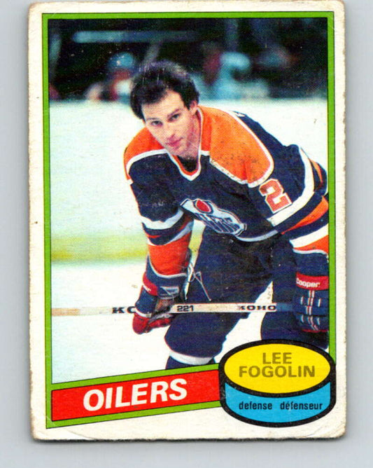 1980-81 O-Pee-Chee #63 Lee Fogolin  Edmonton Oilers  V37620