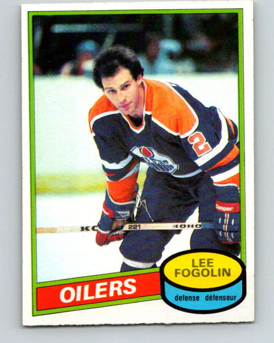 1980-81 O-Pee-Chee #63 Lee Fogolin  Edmonton Oilers  V37622