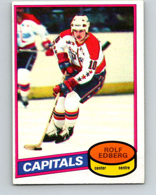 1980-81 O-Pee-Chee #65 Rolf Edberg  RC Rookie Washington Capitals  V37635