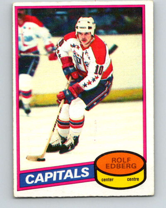 1980-81 O-Pee-Chee #65 Rolf Edberg  RC Rookie Washington Capitals  V37637