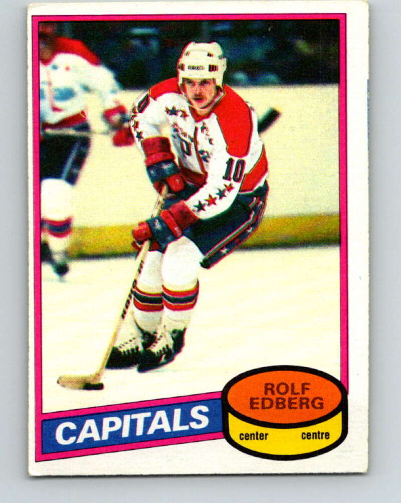 1980-81 O-Pee-Chee #65 Rolf Edberg  RC Rookie Washington Capitals  V37639