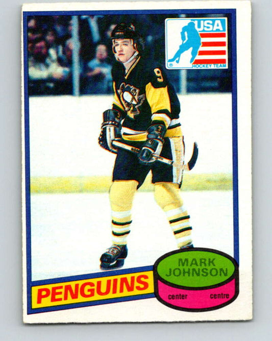 1980-81 O-Pee-Chee #69 Mark Johnson OLY  RC Rookie Pittsburgh Penguins  V37667