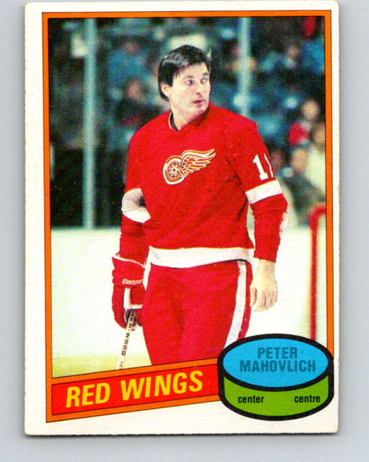 1980-81 O-Pee-Chee #72 Pete Mahovlich  Detroit Red Wings  V37693