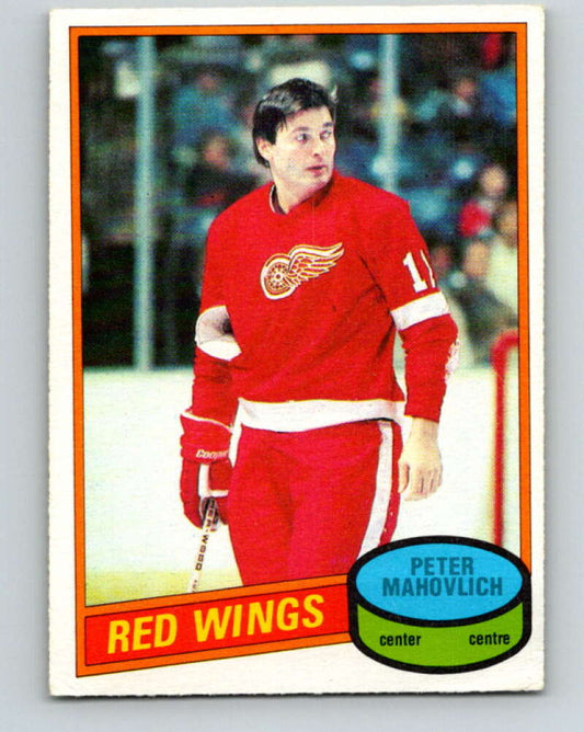 1980-81 O-Pee-Chee #72 Pete Mahovlich  Detroit Red Wings  V37695
