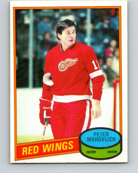 1980-81 O-Pee-Chee #72 Pete Mahovlich  Detroit Red Wings  V37696